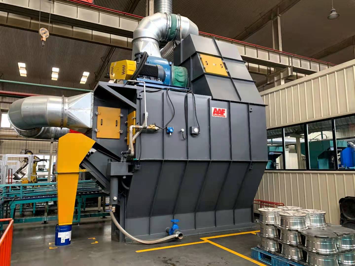 天津某模具制造公司-打磨车间废气-10000m3/h-湿式除尘设备